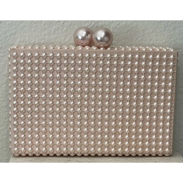 MAC Cosmetics Pearl Embellished Clutch - Image 3