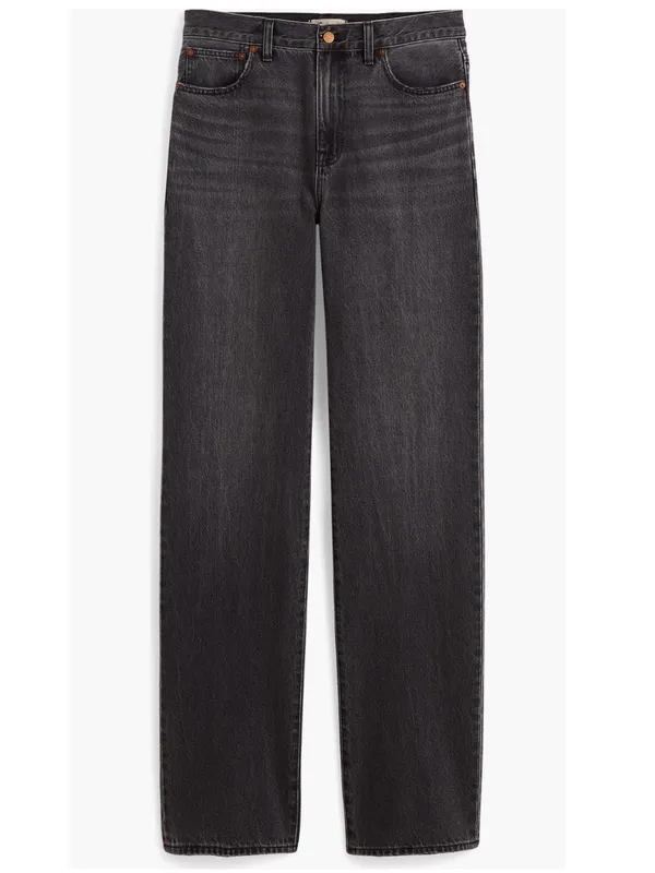 MADEWELL The‎ Rail Straight Leg Jean, Size 6 (28" Waist), Black, NWT - Image 5