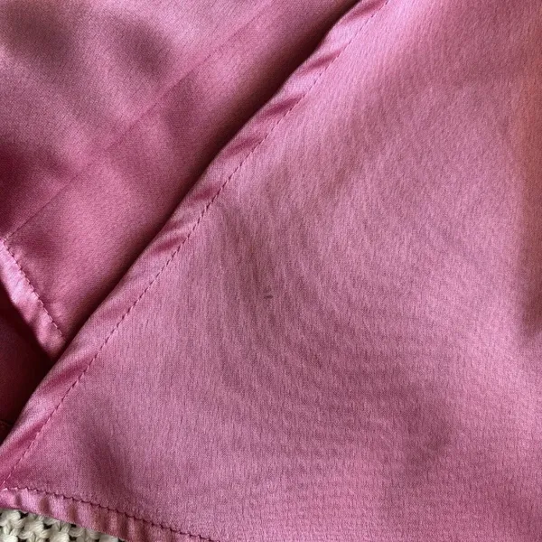 Lulus Always Celebrating Mauve Pink Satin Off-the-Shoulder Mini Dress Size M - Image 10