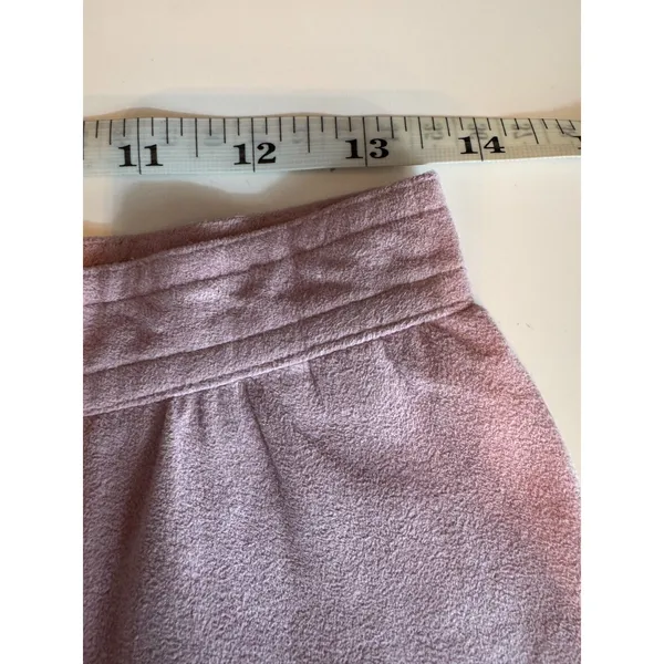 Vintage Blassport Bill Blass Ultrasuede Skirt 10 Pink A Line Midi 70s 80s Retro - Image 7