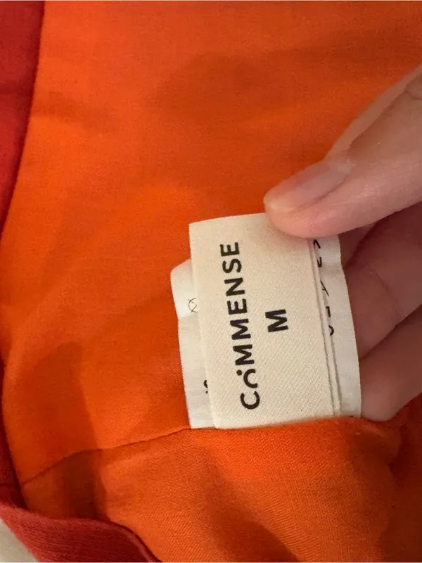 Commence Women's Orange V-Neck Sleeveless Linen Blend Mini Dress - Image 4