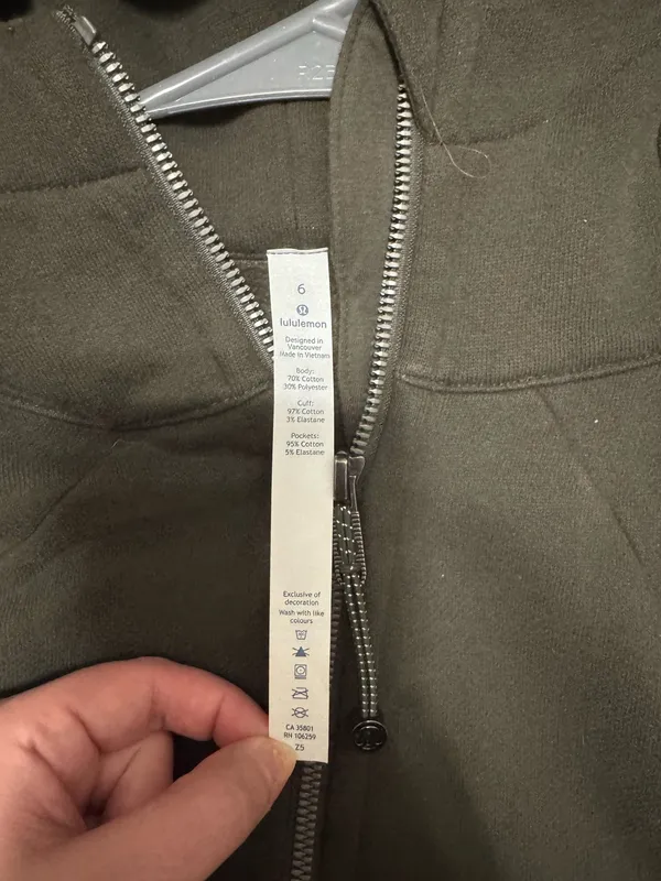 Lululemon Scuba Full-Zip Hoodie Green - Image 3