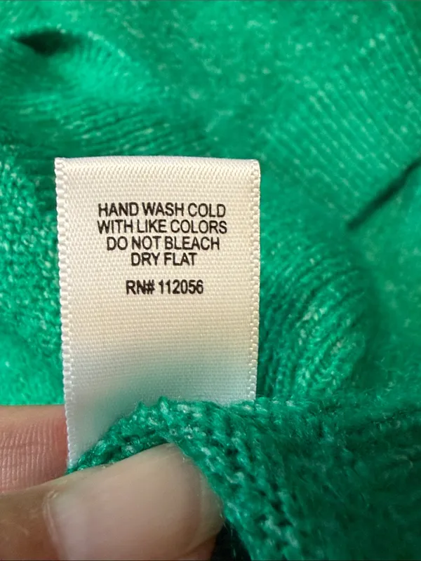 Women's Emerald Green Crewneck Sweater Size M - Image 8