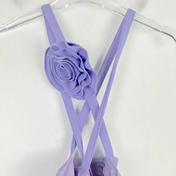 NWT Runaway by Rozalia The Flower Mini Dress Lilac Purple Size Large L NEW - Image 3