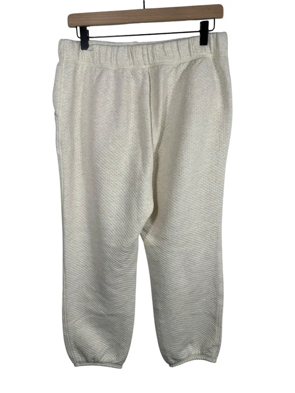 OFFLINE by Aerie Coffee Run‎ Jogger Womens M Cream Textured Sweatpants - Image 4