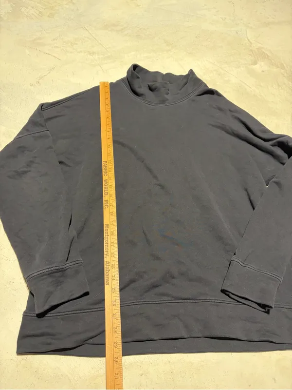 Cos Black Mock Neck Sweater sweatshirt large - Image 2