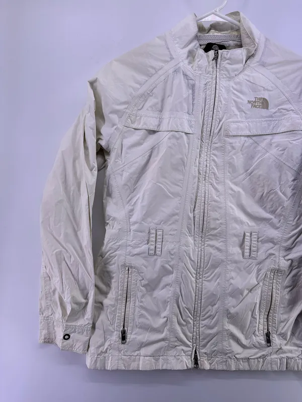 The North Face White Windbreaker Jacket Size Medium  - Image 3