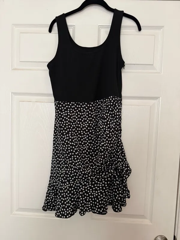 SHEIN Black & White Polka Dot Mini Dress - Image 3