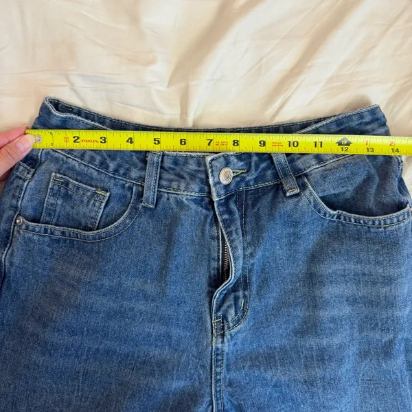 DAZY Blue High Waisted Wide-Leg Casual Jeans - Image 6