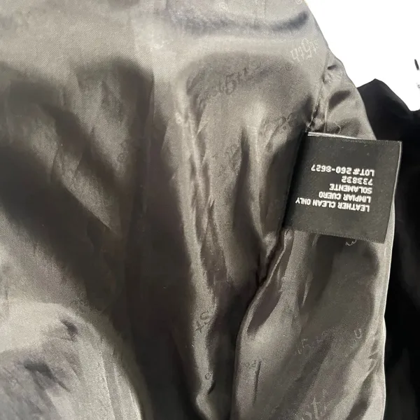 East 5th Women's Size XL Leather‎ Black Full Zip Moto Jacket - Image 5