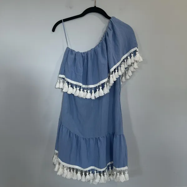 Suboo One Shoulder Frill‎ Dress in Playa Size 4 Revolve - Image 2