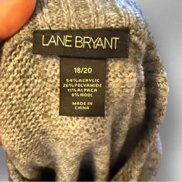 Lane Bryant Alpaca Wool Blend Gray‎ Sweater - Image 6