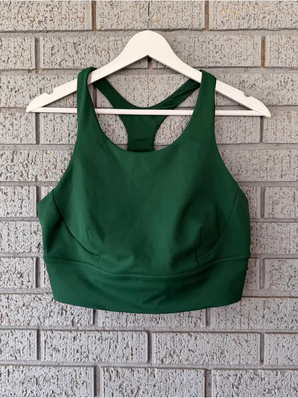 Lululemon Wunder Train Longline Sports Bra Everglade Green Size 14 - Image 3