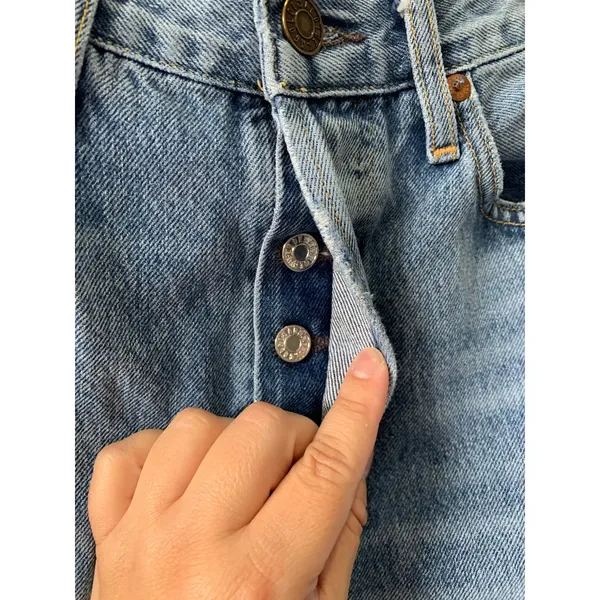 Agolde Women's Blue Distressed Boho Jeans Size 24 - Image 4