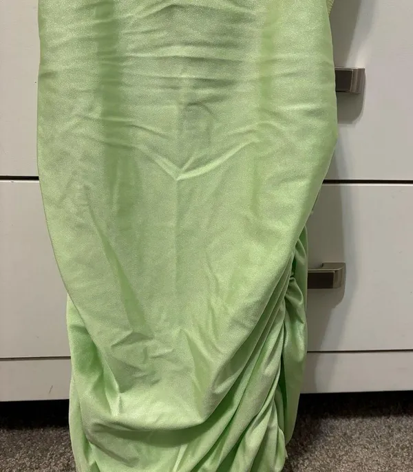 Lucy In The Sky Green Sparkly Mini Dress - Image 6