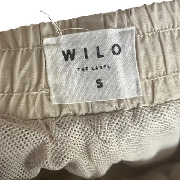 Wilo The Label‎ Nylon Pants Women's Size S Drawstring Waist Beige - Image 4