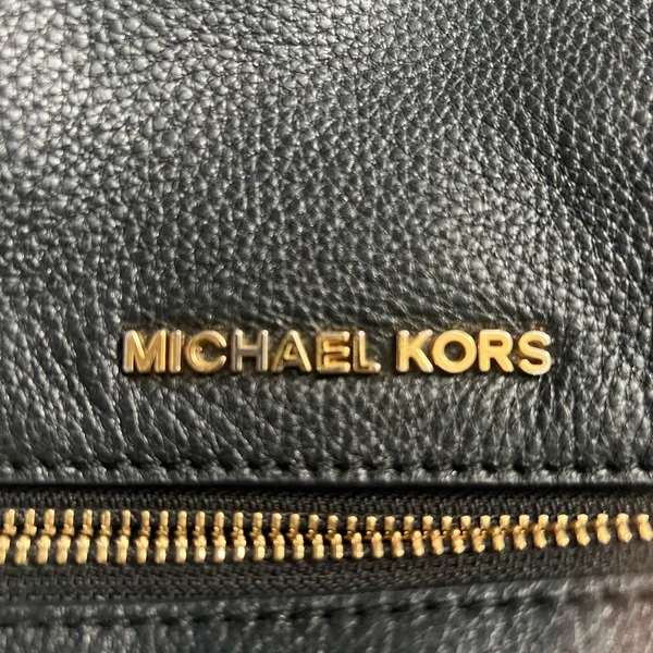 Michael Kors Black Leather Backpack - Image 3
