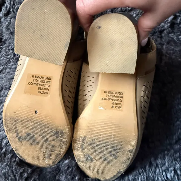 Steve Madden Women's Tan Peep-Toe Block Heel Shoes - Image 6