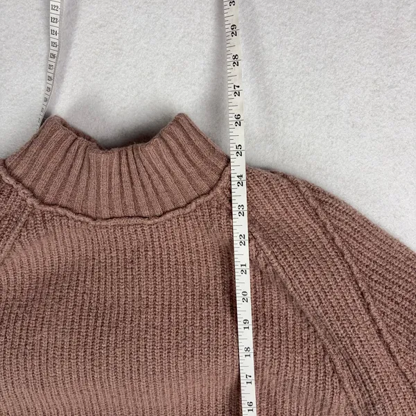 Free People Sunbeam Sweater Women's XS Antler Brown Oversized Mock Neck Autumn - Image 5