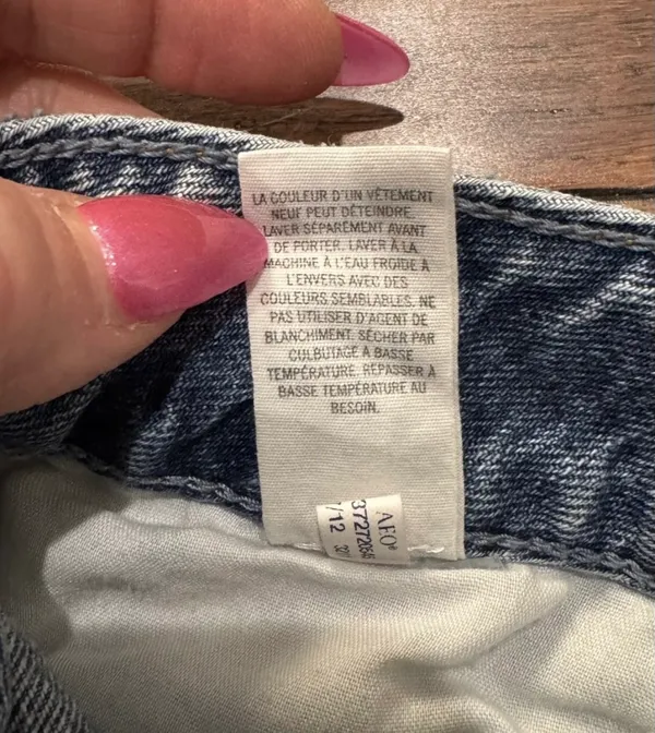 American Eagle Outfitters Vintage Embellished Distressed Denim Shorts - Image 9