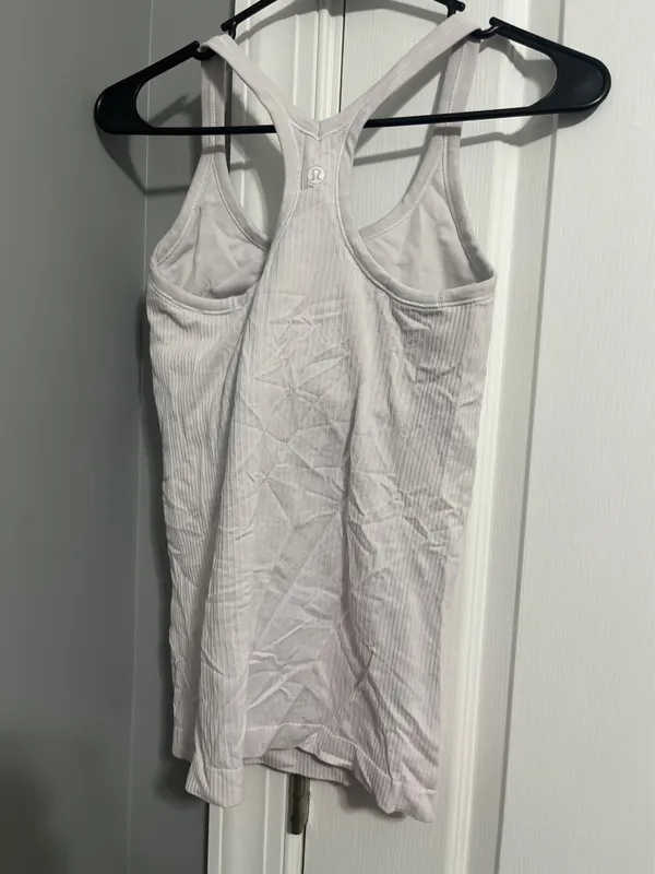 White Lululemon Ebb To Street Tank Top - Image 2