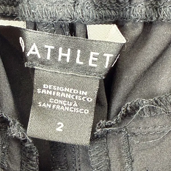 Athleta Savannah Jogger Black High Rise Paperbag Waist‎ Pants Size 2 - Image 6