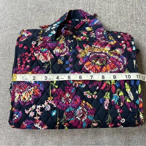 Vera Bradley Quilted Floral Hanging Organizer Travel Tote Bag in Navy - Image 8