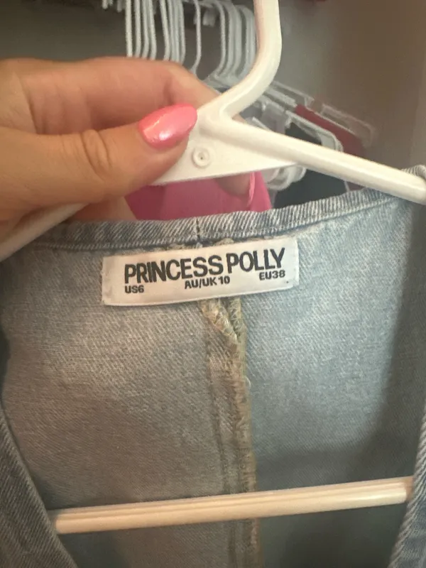 Princess Polly Medium Wash Denim Vest Top - Image 5
