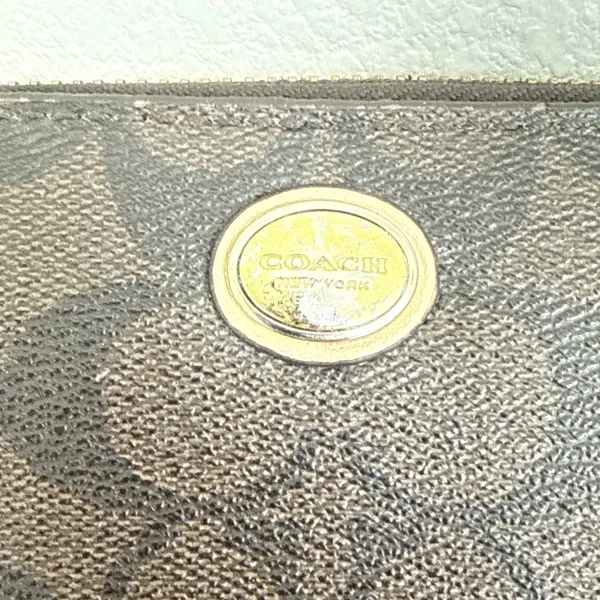 Coach Peyton Accordion Zip Around Wallet‎ Brown READ - Image 2