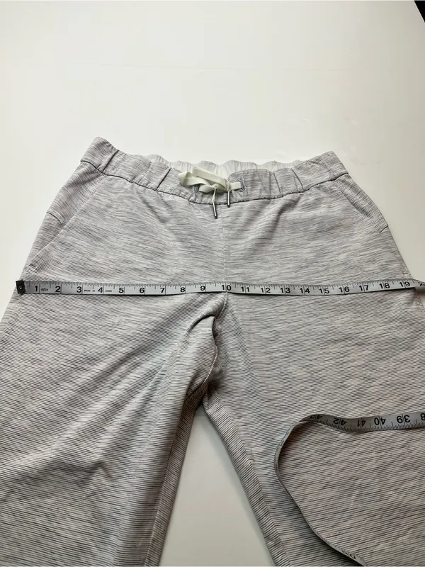 Lululemon On The Fly Pant *27" Womens 8‎ Grey White Athletic Athleisure W5BVFS - Image 7