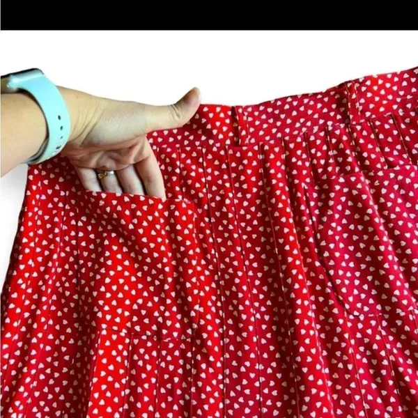 Whistles‎ confetti heart silk pleated skirt 10 - Image 3