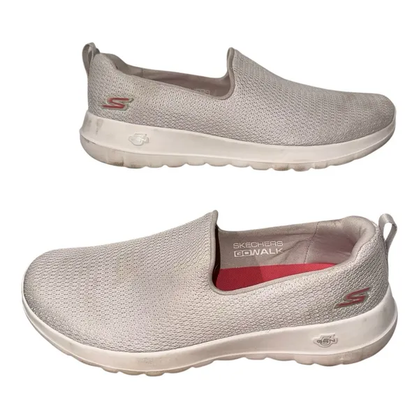 Skechers Go Walk Joy Natural Beige Slip on Shoes 124637 Women's Size 9.5‎ - Image 2