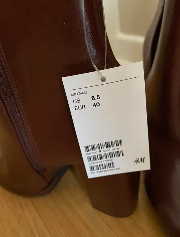 H&M Brown Platform Ankle Boots - Image 4