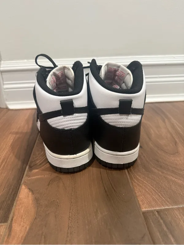 Nike Black and White High-Top Sneakers - Image 3