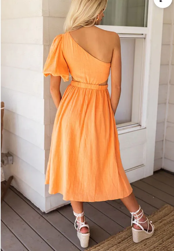 These Three Boutique Orange maxi dress - Image 2
