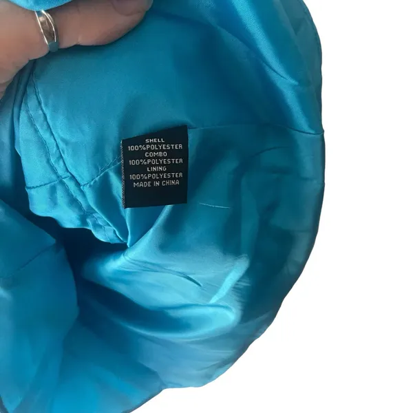 MXI Y2k 2000s Size 7 Aqua Mermaid Blue Chiffon Sparkle‎ Glitter Fairy Mini Dress - Image 10