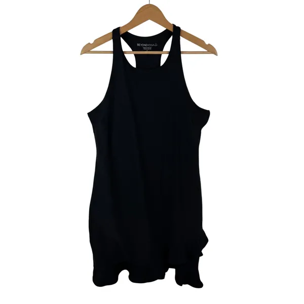 Beyond Yoga Spacedye Ruffled Up High Neck Racerback Dress Size XL‎ Athleisure - Image 2