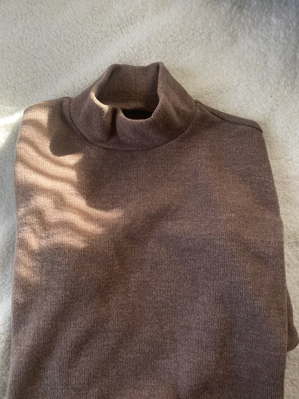 Abercrombie Exclusive Online Taupe Cozy Knit. Dress Mock Neck NWT XS - Image 3