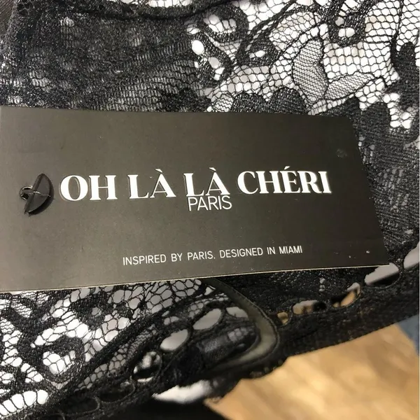 Oh La La Cheri Adelynn Lace Thong Teddy Bodysuit Medium NWT - Image 7