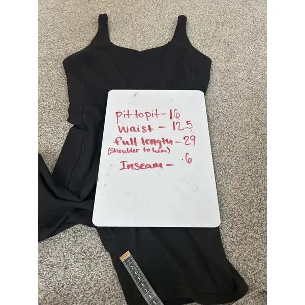 Calia by Carrie Underwood Black Athletic‎ Romper Bodysuit Women Size M Open Back - Image 6