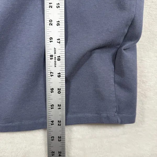 SKIMS Soft Lounge High Neck Dress Slate Blue Gray Ribbed Maxi Medium - Image 8