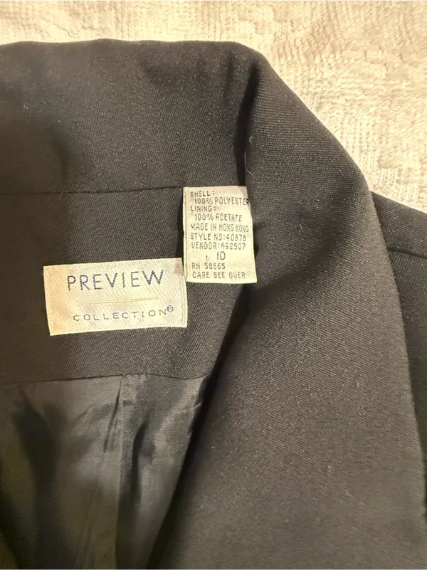 Preview Black Women's Tailored Button - Image 4