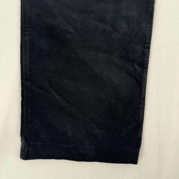 J.Jill Black Velvet Pants Women’s 6 Stretch Straight Leg Cotton Holiday Luxury - Image 7