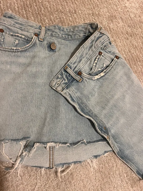 Denim Skirt Free People Mini - Image 4