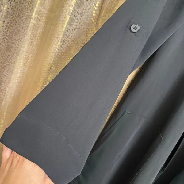 Babaton Aritzia Black Khalo Robe Trench Jacket Overpiece XXS - Image 5