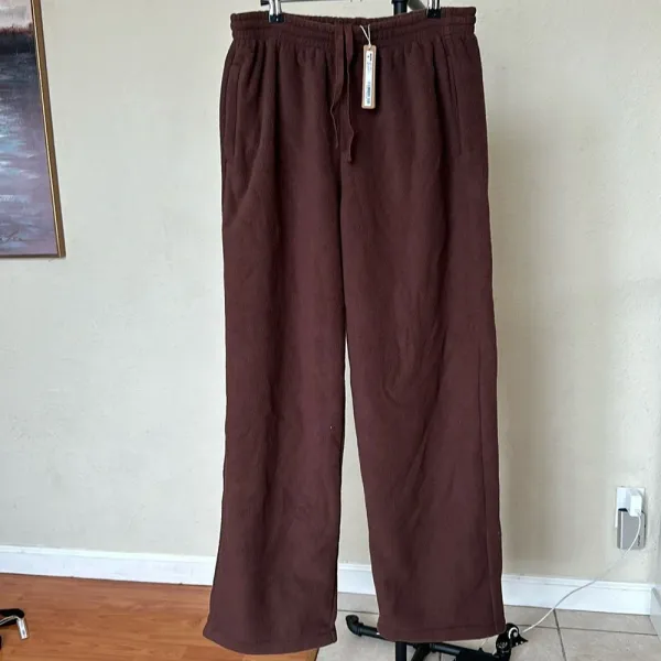 SKIMS‎ Fleece Lounge Pant Size M Cocoa AP-LPT-2171 - Image 3