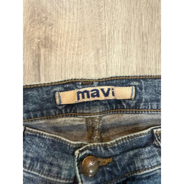 Mavi 136 Molly Women's 32/32 Low Rise Flare Jeans Y2K Medium Wash Stretch - Image 6