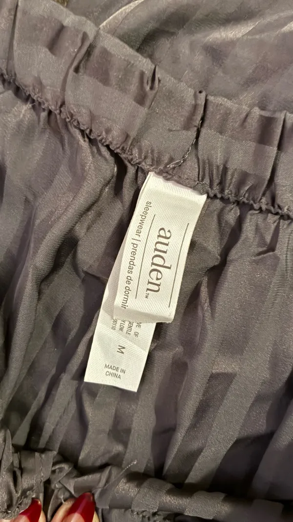 Auden Pajama Silky Set Gray Size M - Image 2