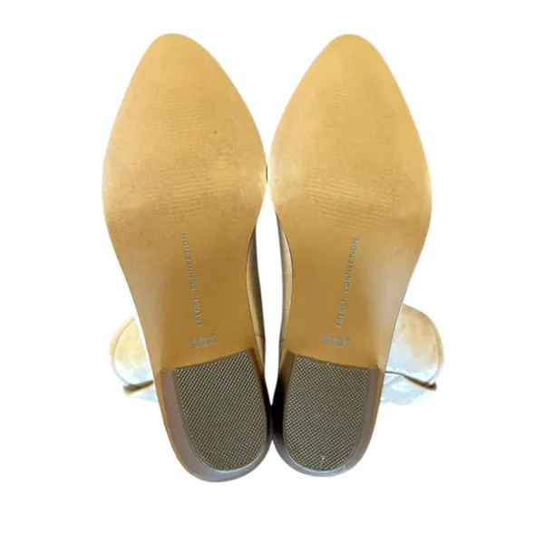 French Connection Carrie Boots Beige Western Vegan Suede Womens Size 7 - Image 5