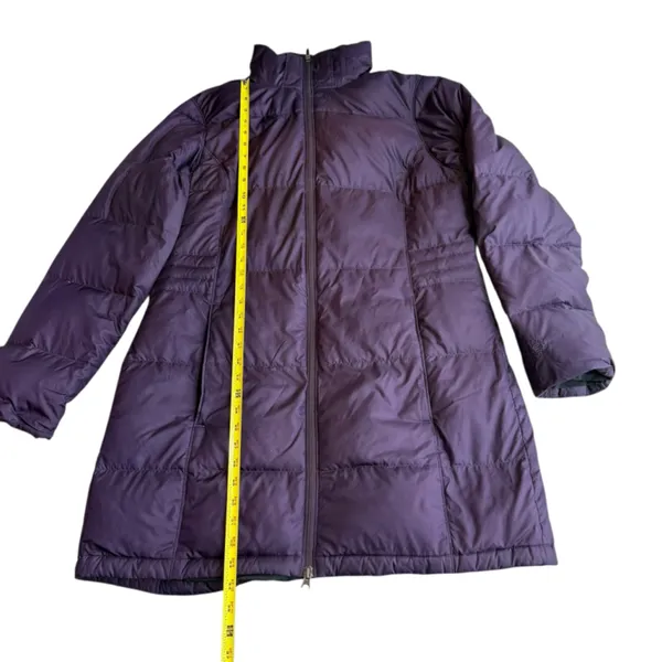 Mountain Hardwear Size L Quilted Down‎ Puffer Jacket Purple Longline Winter Coat - Image 6